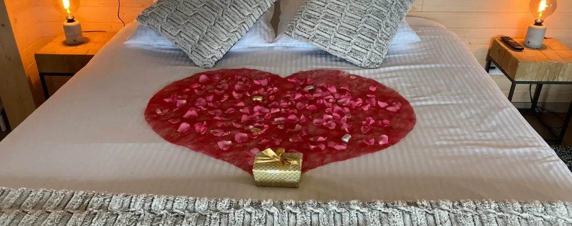 Cadre romantique pour une demande en mariage près de Carcassonne, cabane avec spa privatif face à la nature